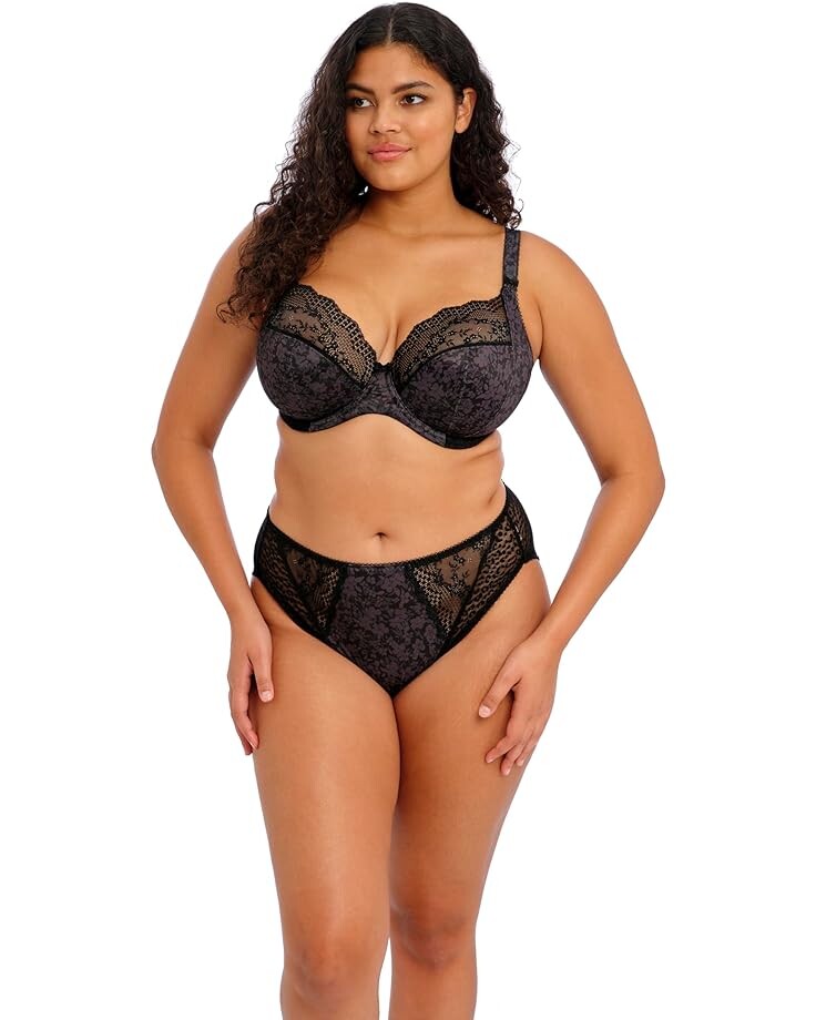 

Бюстгальтер elomi Lucie Underwire Plunge Stretch, черный