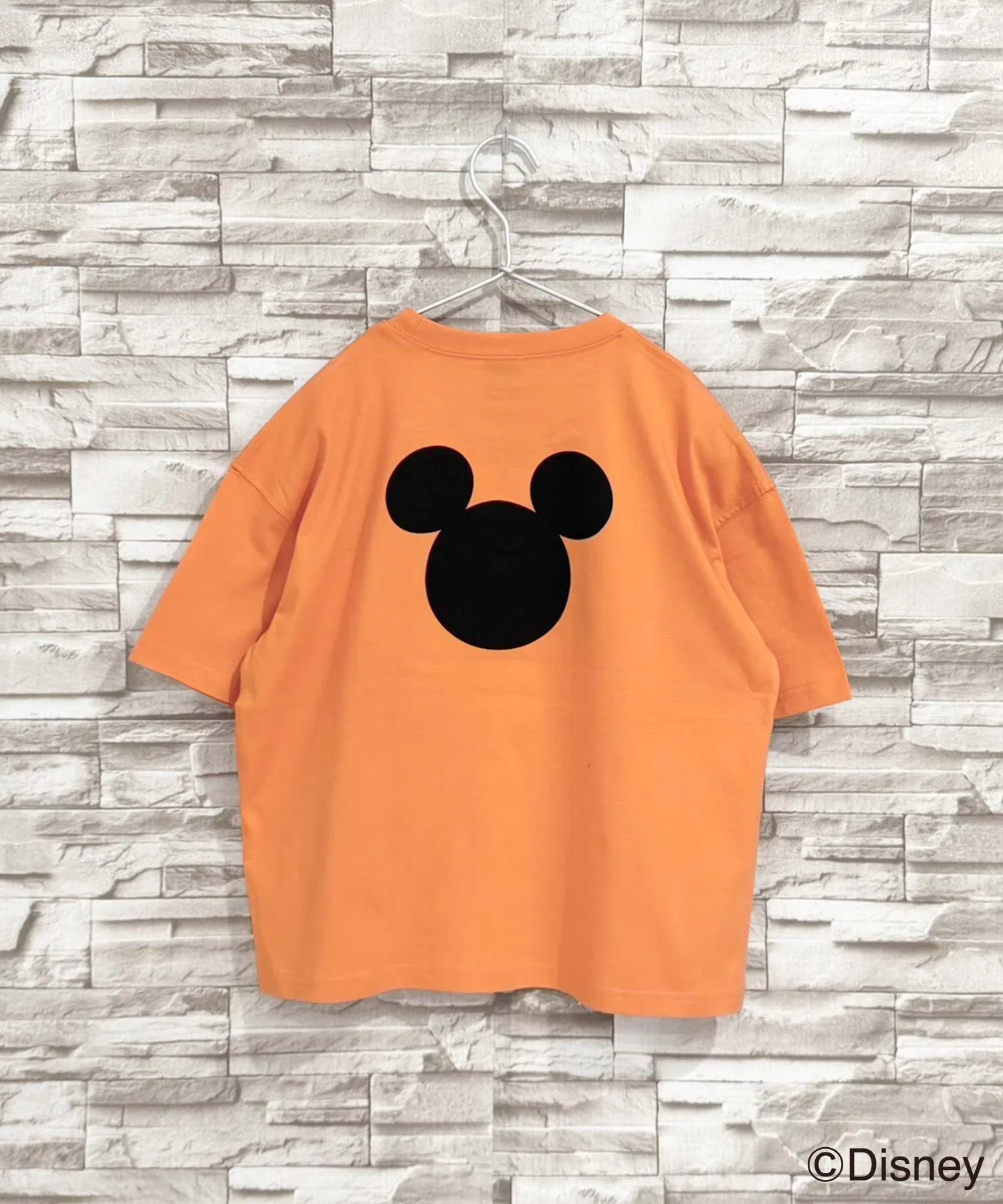 Детская футболка Mickey Mouse оверсайз Disney оранжевая