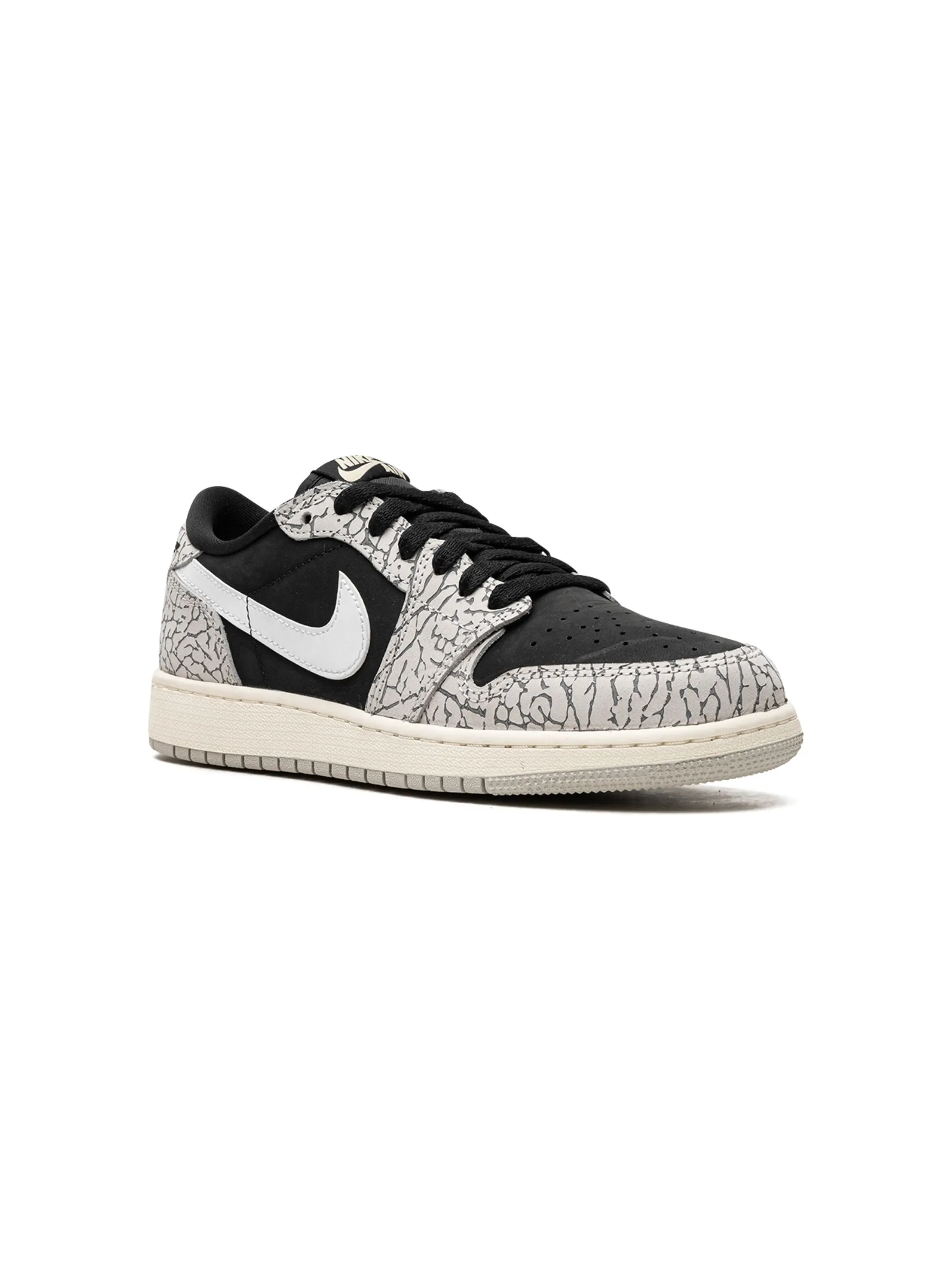 Кроссовки Air Jordan 1 Low GS Elephant Print Jordan Kids, серый — фото 2