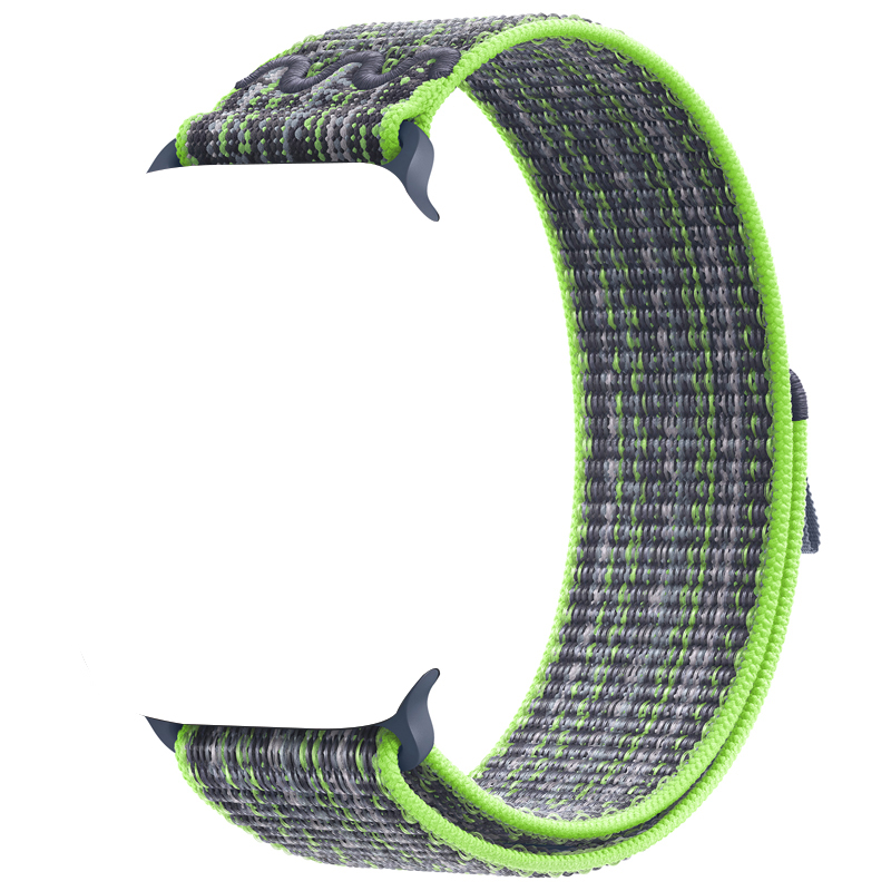 

Biaodaige Часы Strap Apple Compatibility Nylon Material 44mm, Bright Green & Blue