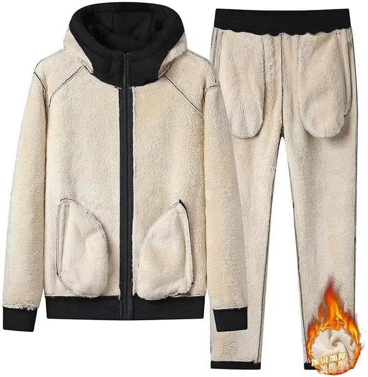 Мужской спортивный костюм с капюшоном, Oversize, на молнии, W — фото 2