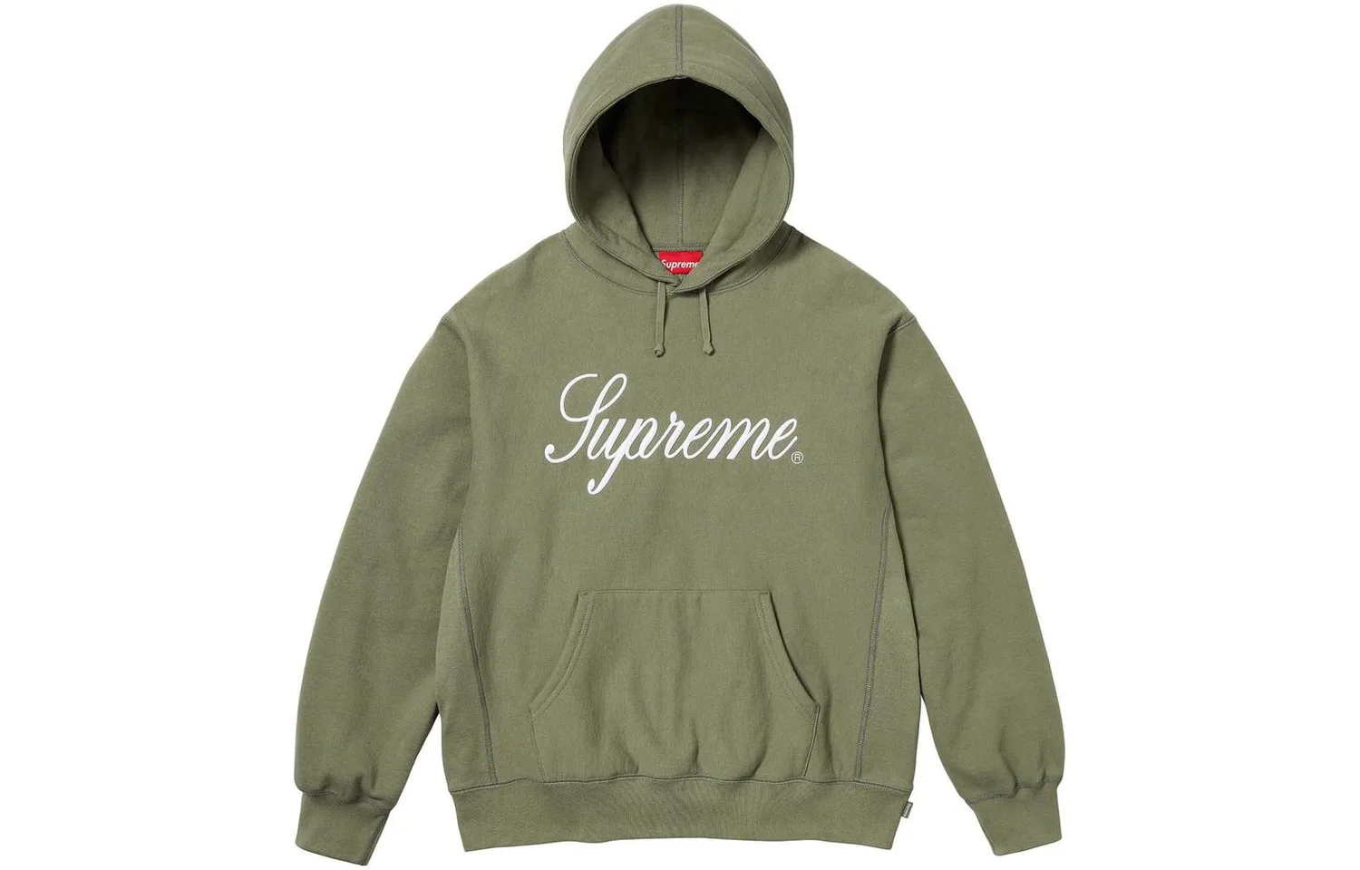 Толстовка с капюшоном и принтом Supreme, Light Olive/Light Olive