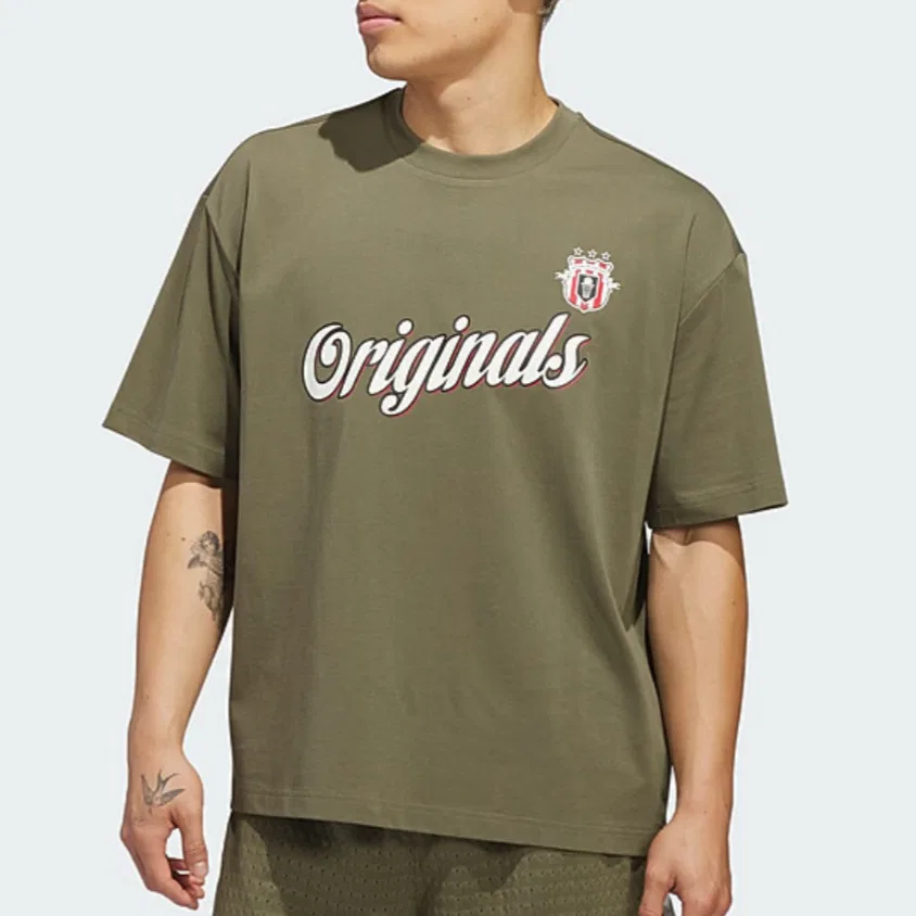 Футболка Adidas Originals зеленая — фото 4