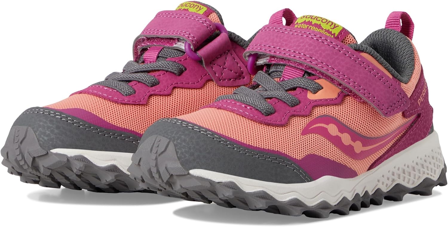 

Детские кроссовки Saucony Peregrine Kidz с альтернативной застежкой (унисекс), Berry/Coral