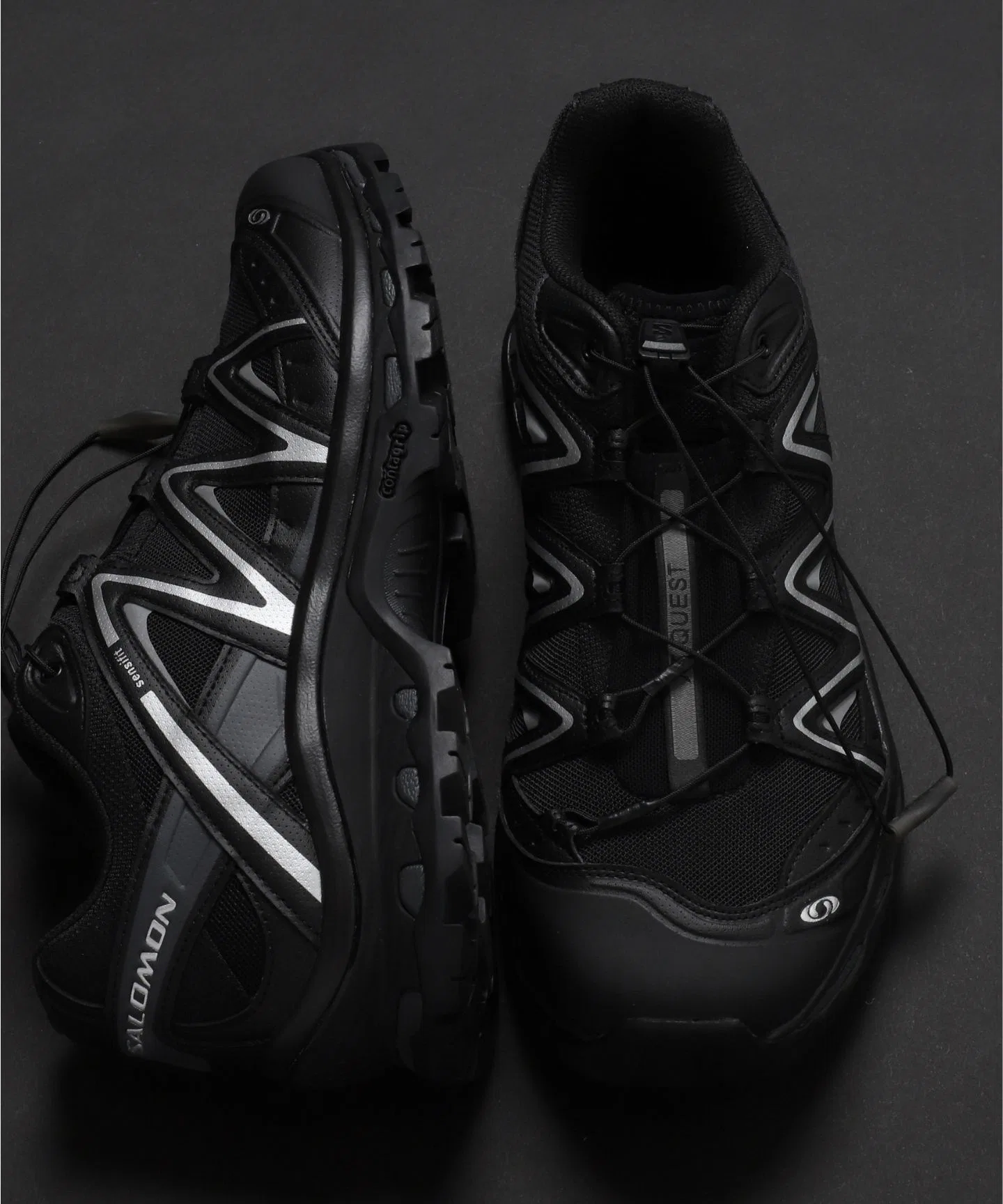 Мужские кроссовки для трейлраннинга XT-QUEST SALOMON чёрные