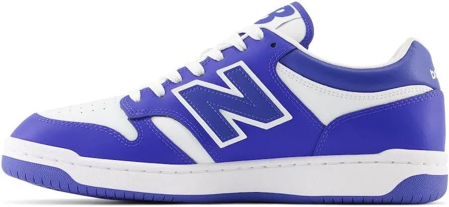 Кроссовки мужские New Balance 480, белый/морской синий — фото 2
