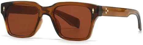 

Мужские солнцезащитные очки в квадратной оправе 2027 года с защитой от УФ-излучения UV400, летний стиль, модные женские солнцезащитные очки MTZJH, C3 Tea Tea