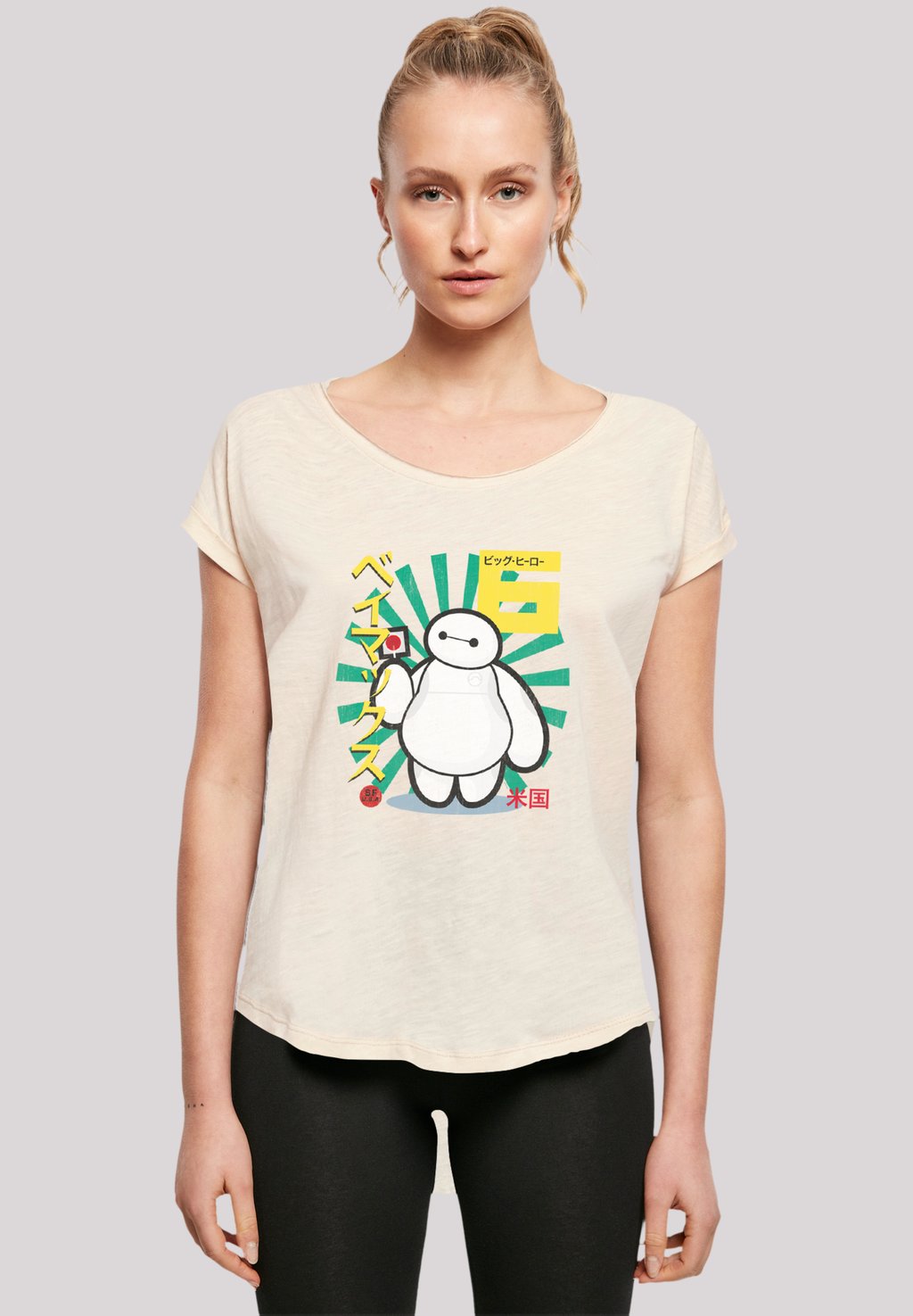 

Футболка с принтом BIG HERO 6 BAYMAX LOLLYPOP F4NT4STIC, песочный