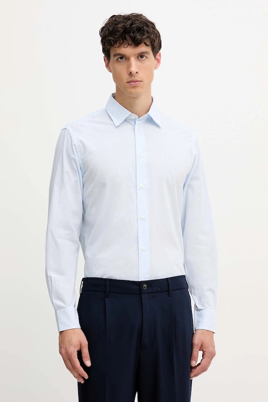 

Хлопковая рубашка United Colors Of Benetton, синий