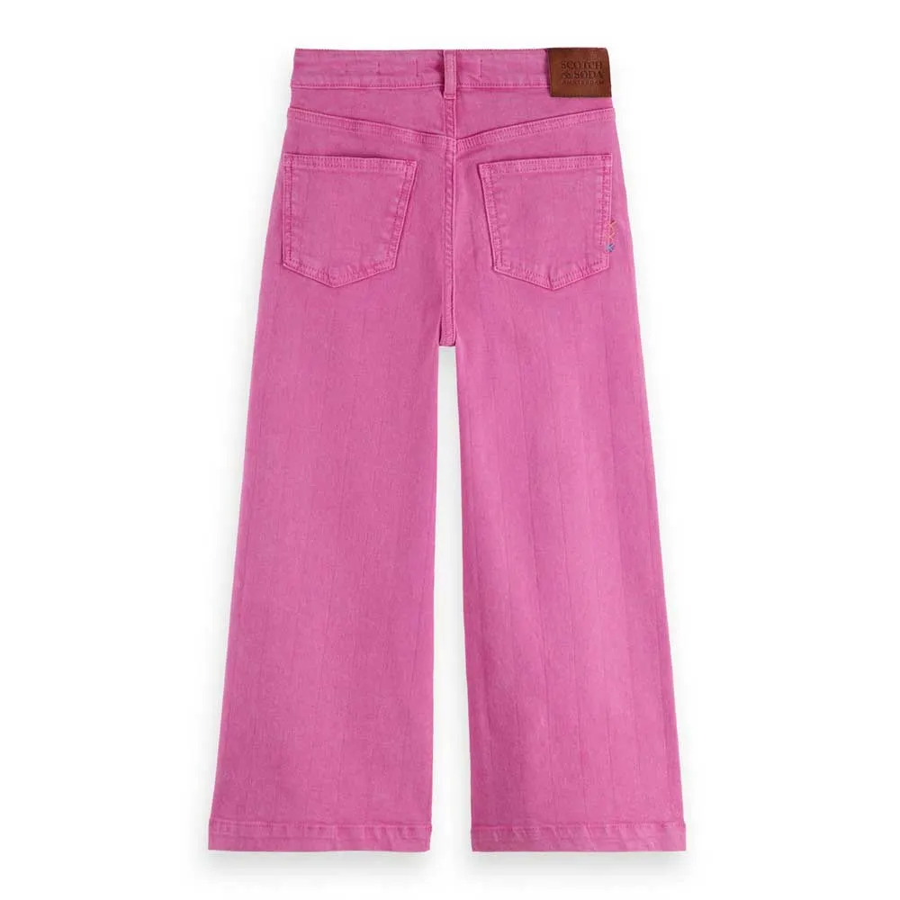 Джинсы Scotch & Soda The Wave Wide Leg Fit jeans, розовый — фото 2