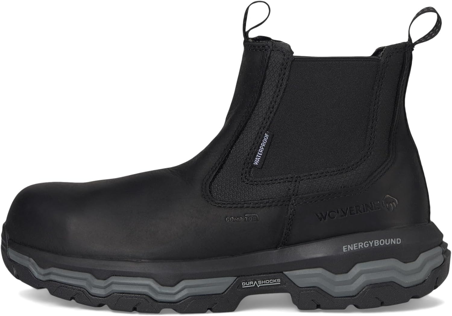 Мужские ботинки Wolverine Alpha Ft с системой Wolverine Infinity CarbonMax Slip-on Romeo, черный — фото 4