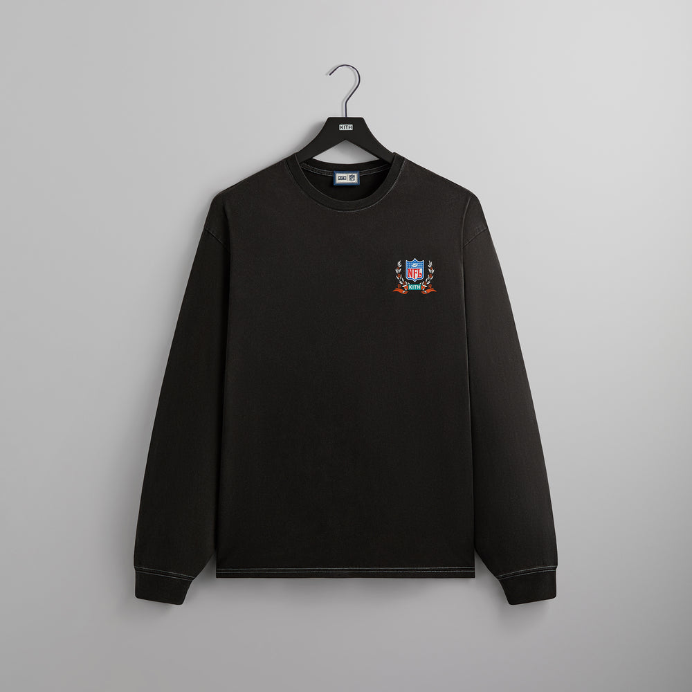 

Футболка Kith & '47 for the NFL: Dolphins Vintage Long Sleeve Tee, черный