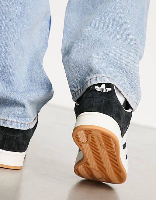 Кеды мужские Adidas Originals Campus 00's на резиновой подошве, черный — фото 2