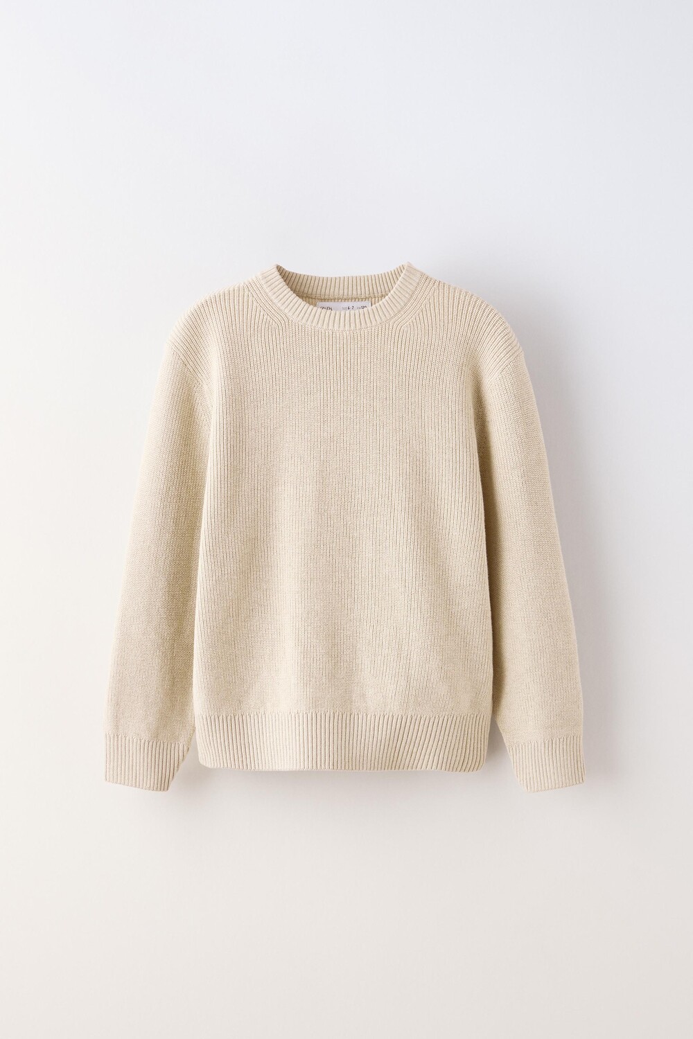 

Вязаный свитер ZARA, экрю