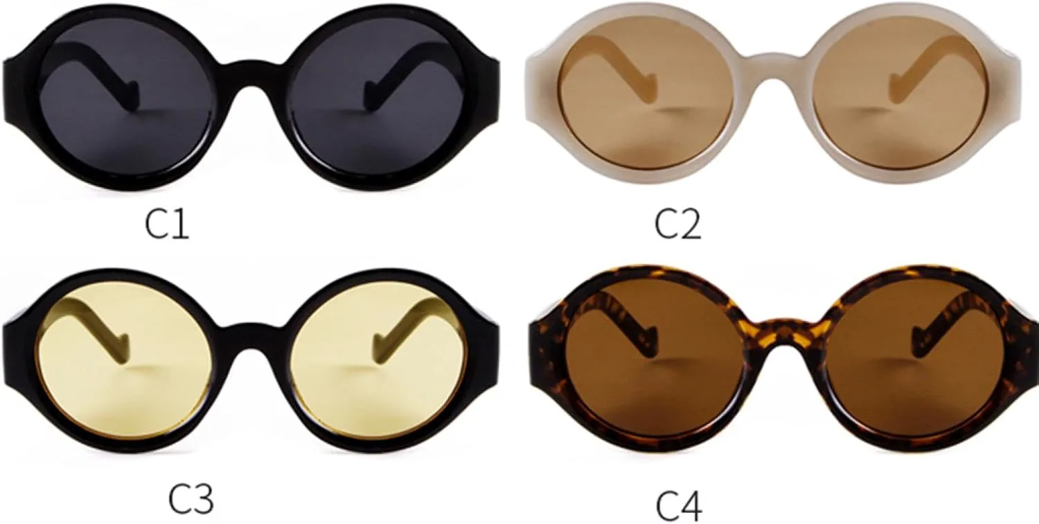 

Модные солнцезащитные очки для женщин, винтажные круглые солнцезащитные очки для мужчин, солнцезащитные очки с защитой от УФ-излучения UV400 TOIPASTN, 2