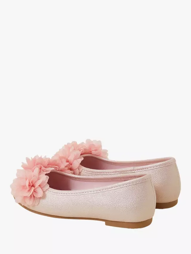 Детские балетки с цветочным орнаментом, розовые Angels by Accessorize — фото 3