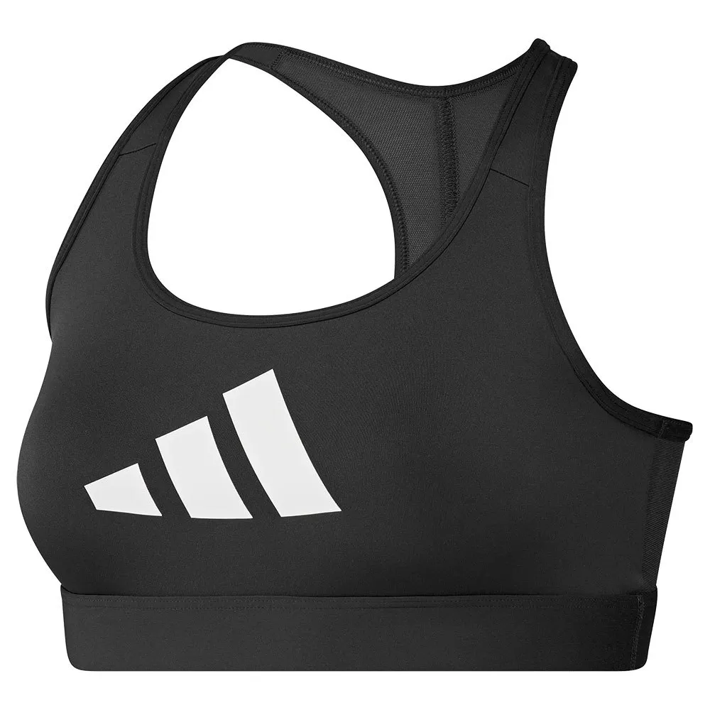 

Спортивный бюстгальтер adidas Powerreact Big Logo Graphic, черный