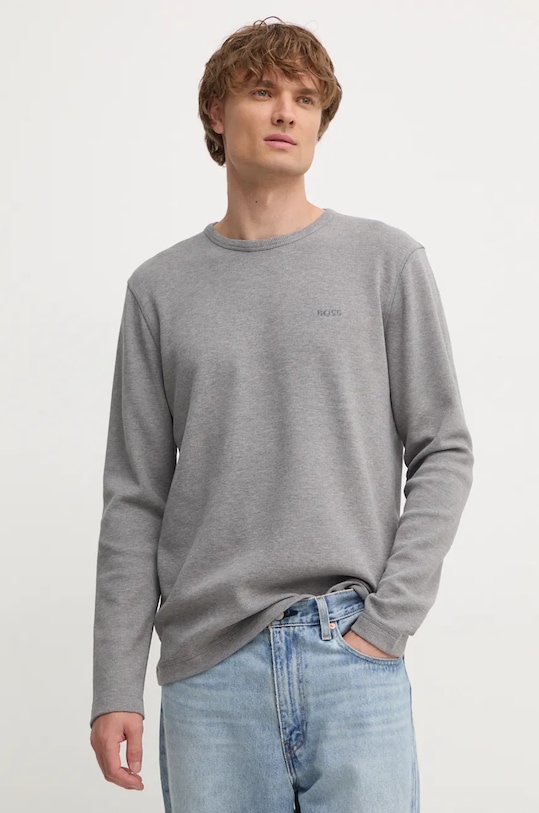 

Лонгслив Boss Orange, серый