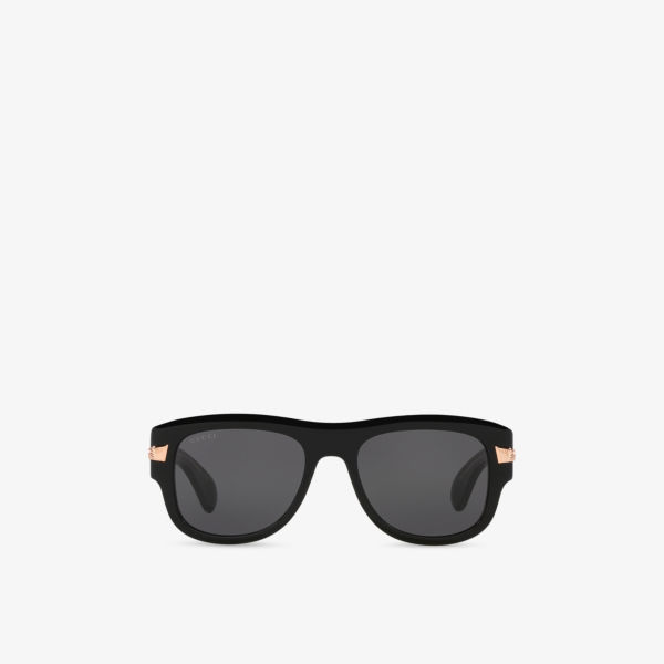

GG1517S квадратные ацетатные солнцезащитные очки Gucci, черный