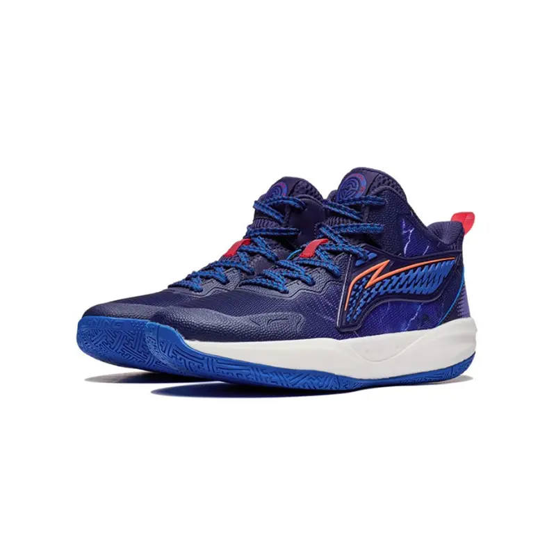 Детские баскетбольные кроссовки GS Mid-top Star Glow Blue Lining Young, синий — фото 3