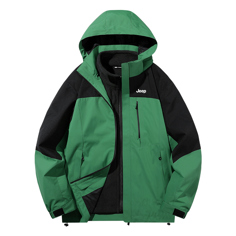 

Куртка унисекс Jeep, цвет Forest Green 3-in-1 (Duck Down Inner Jacket)