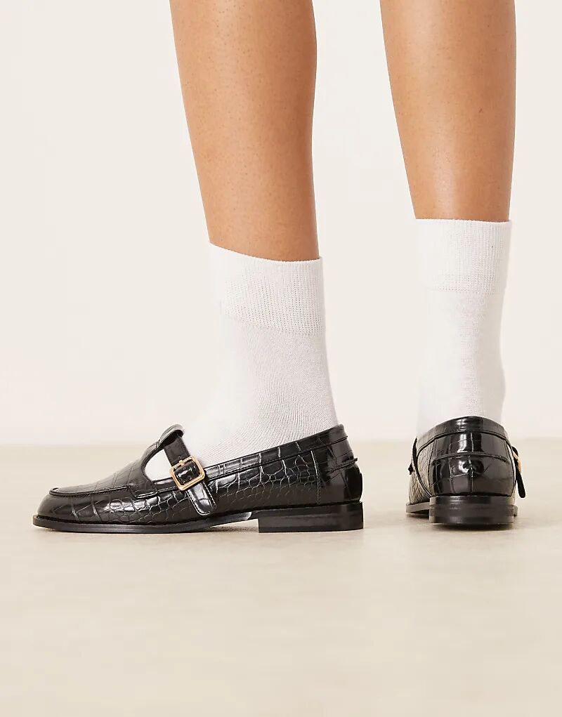 Туфли ASOS DESIGN Maverick Mary Jane Geek черного цвета — фото 4
