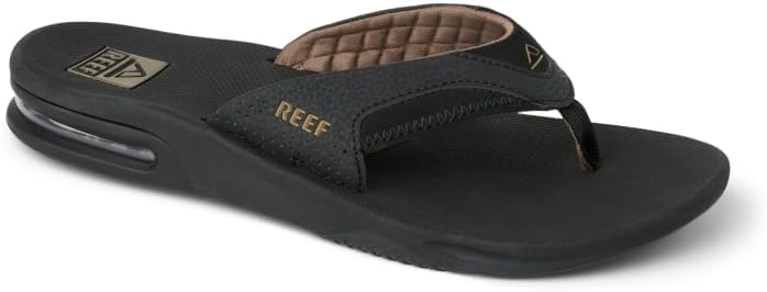 Мужские шлепанцы REEF с открывалкой для бутылок, черный — фото 2