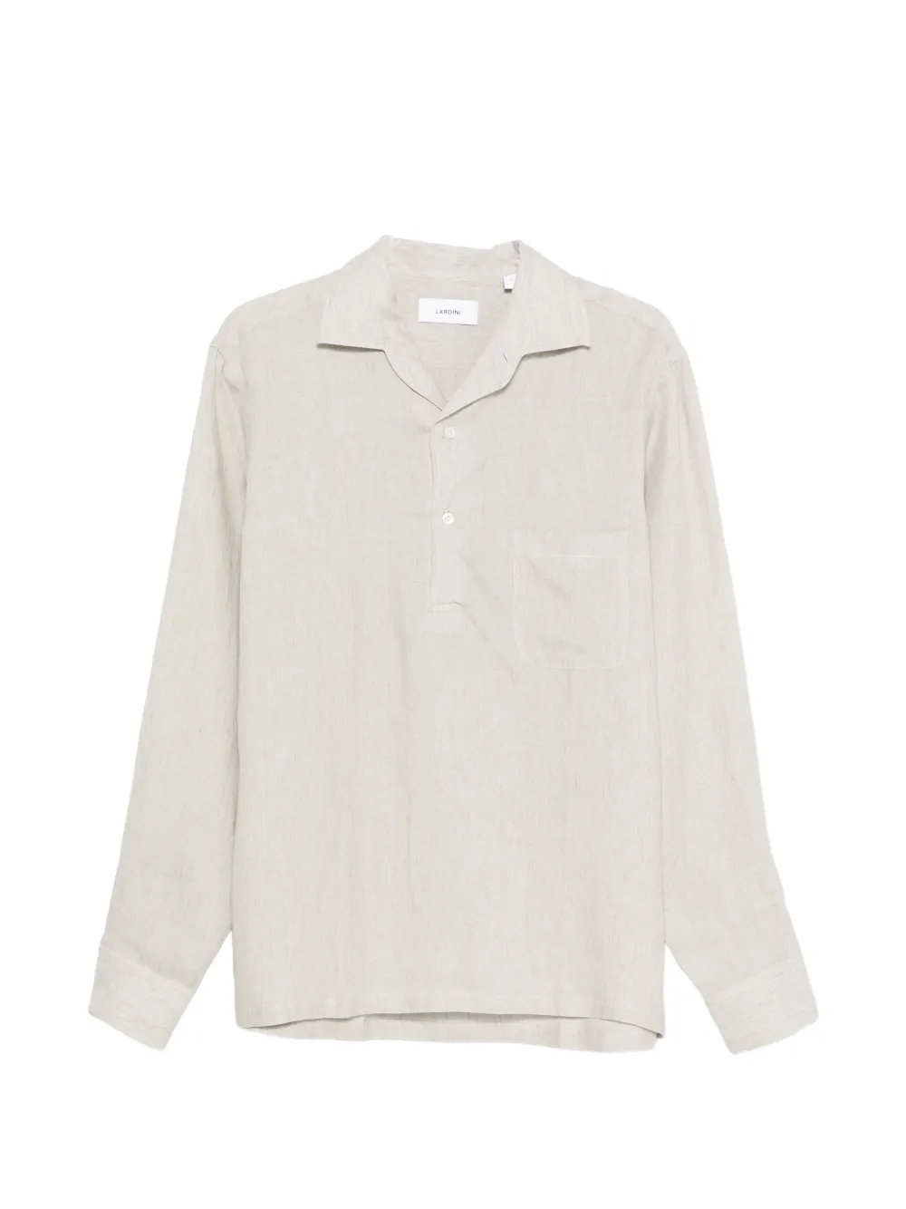 

Футболка на пуговицах с карманом Lardini, бежевый