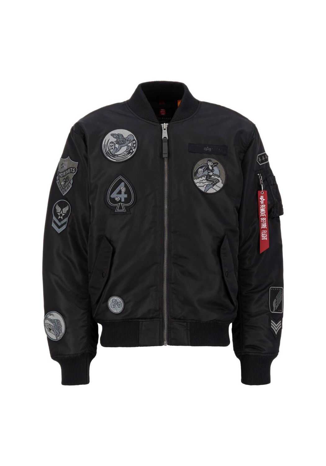 

Куртки-Бомберы и летные куртки с нашивкой ma-1 Alpha Industries, черный