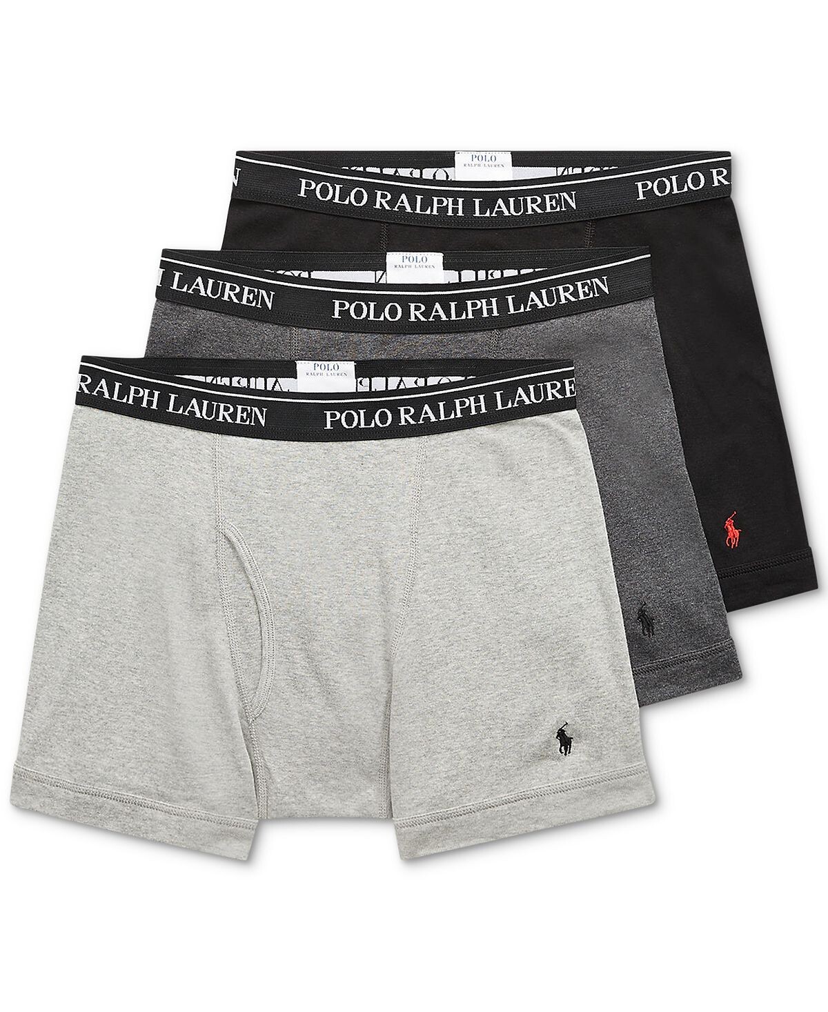 

Мужские трусы-боксеры из хлопка больших и высоких размеров (3 шт.) Polo Ralph Lauren