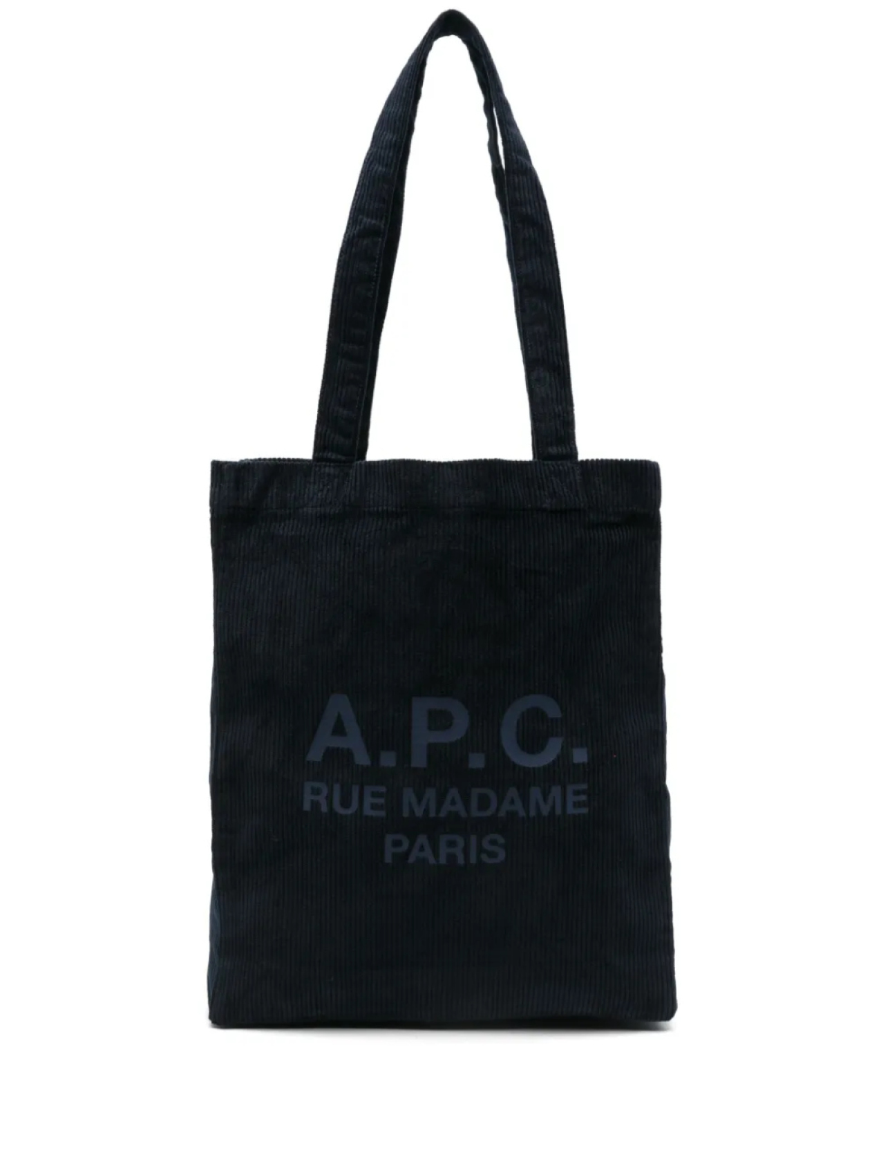 

A.P.C. вельветовая сумка-тоут, синий