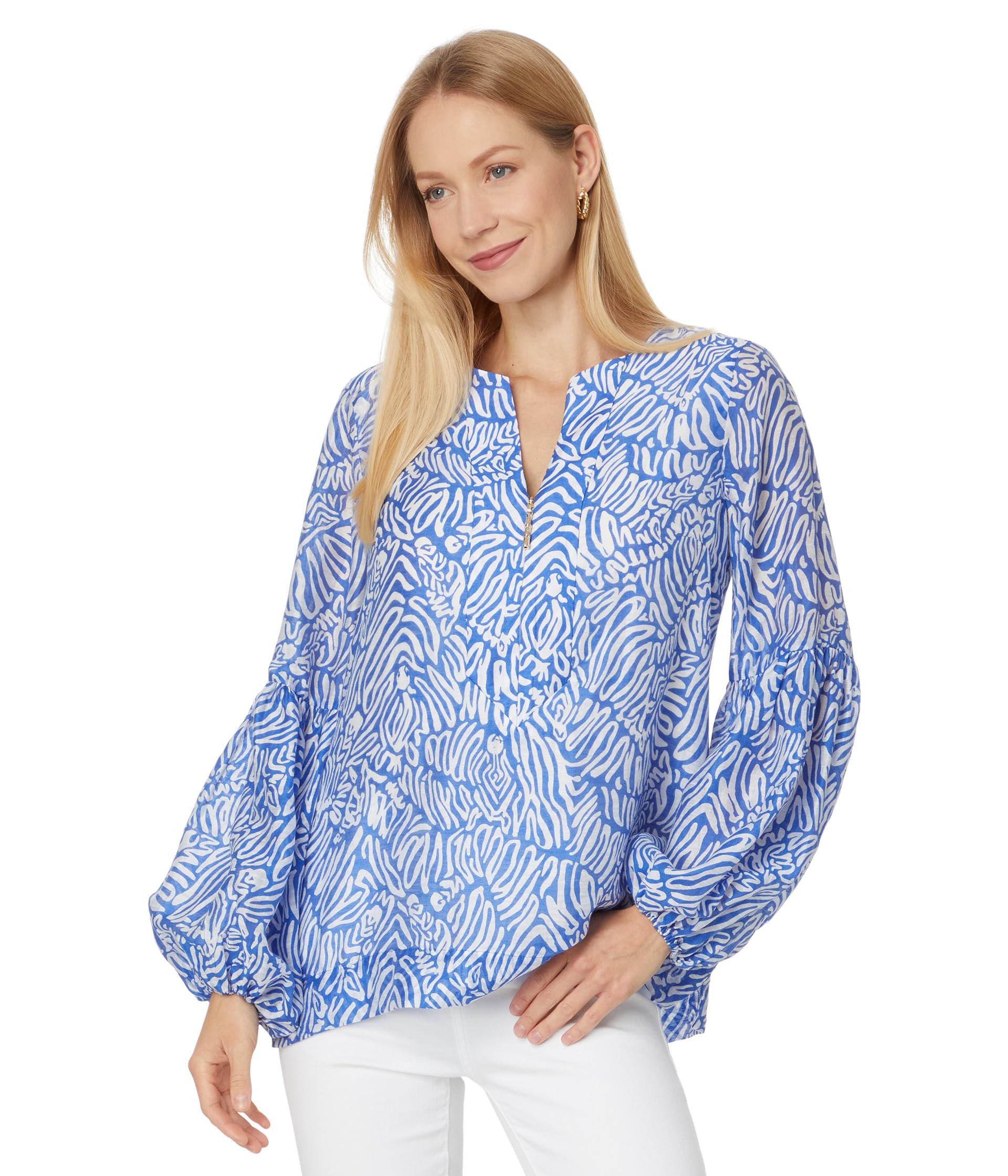 

Топ Lilly Pulitzer Laurelie Top, Martinique Blue Zee Bebe