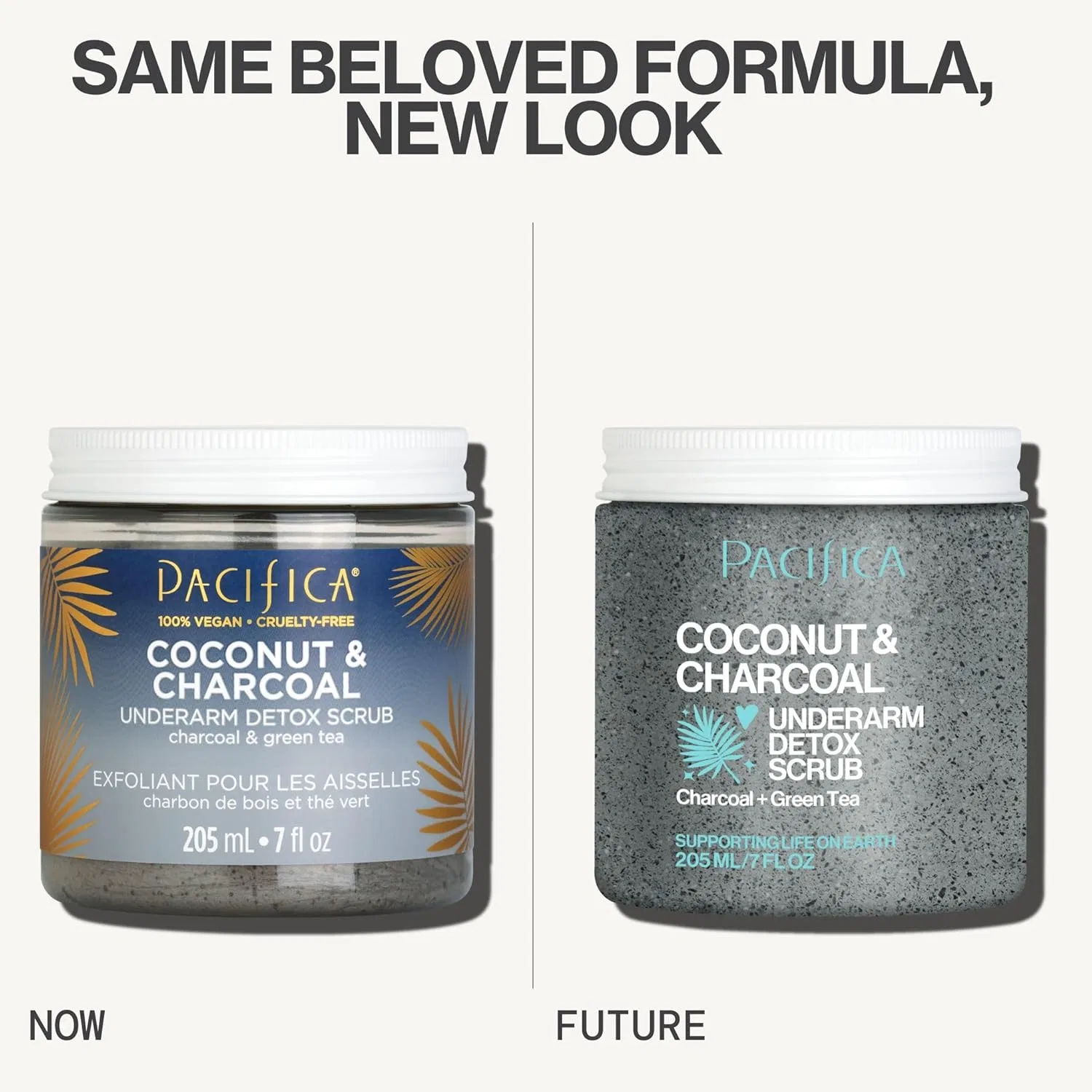 Веганский детокс-скраб для тела Pacifica Beauty Coconut & Charcoal Pacifica — фото 3