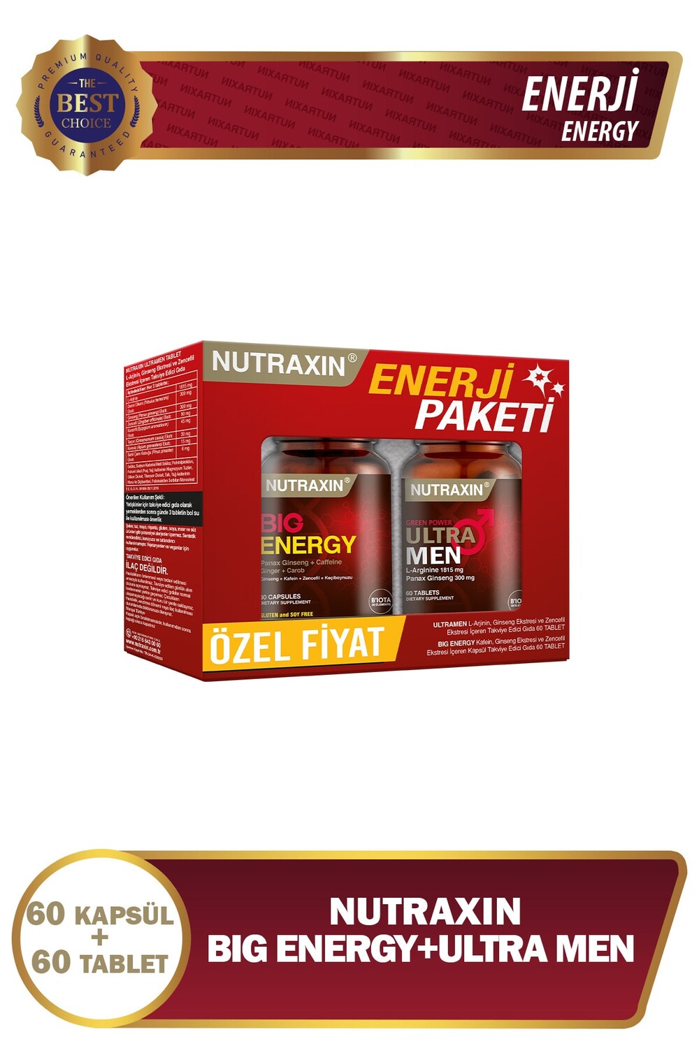 

Nutraxin Energy Package — набор для мужчин Big Energy+Ultra