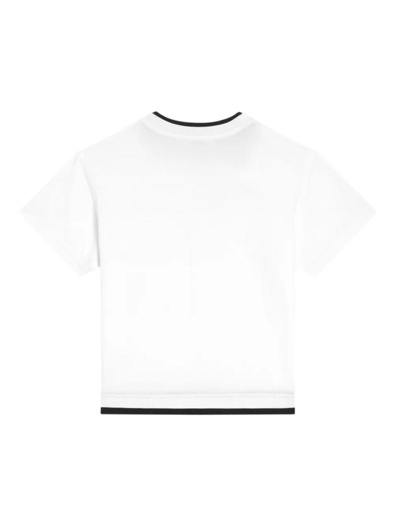 Dolce & Gabbana Kids футболка с вышитым логотипом, белый — фото 2