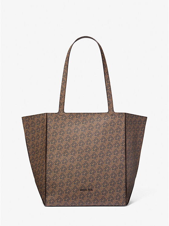 

Большая сумка-тоут с монограммой Jordi Empire Michael Kors, коричневый