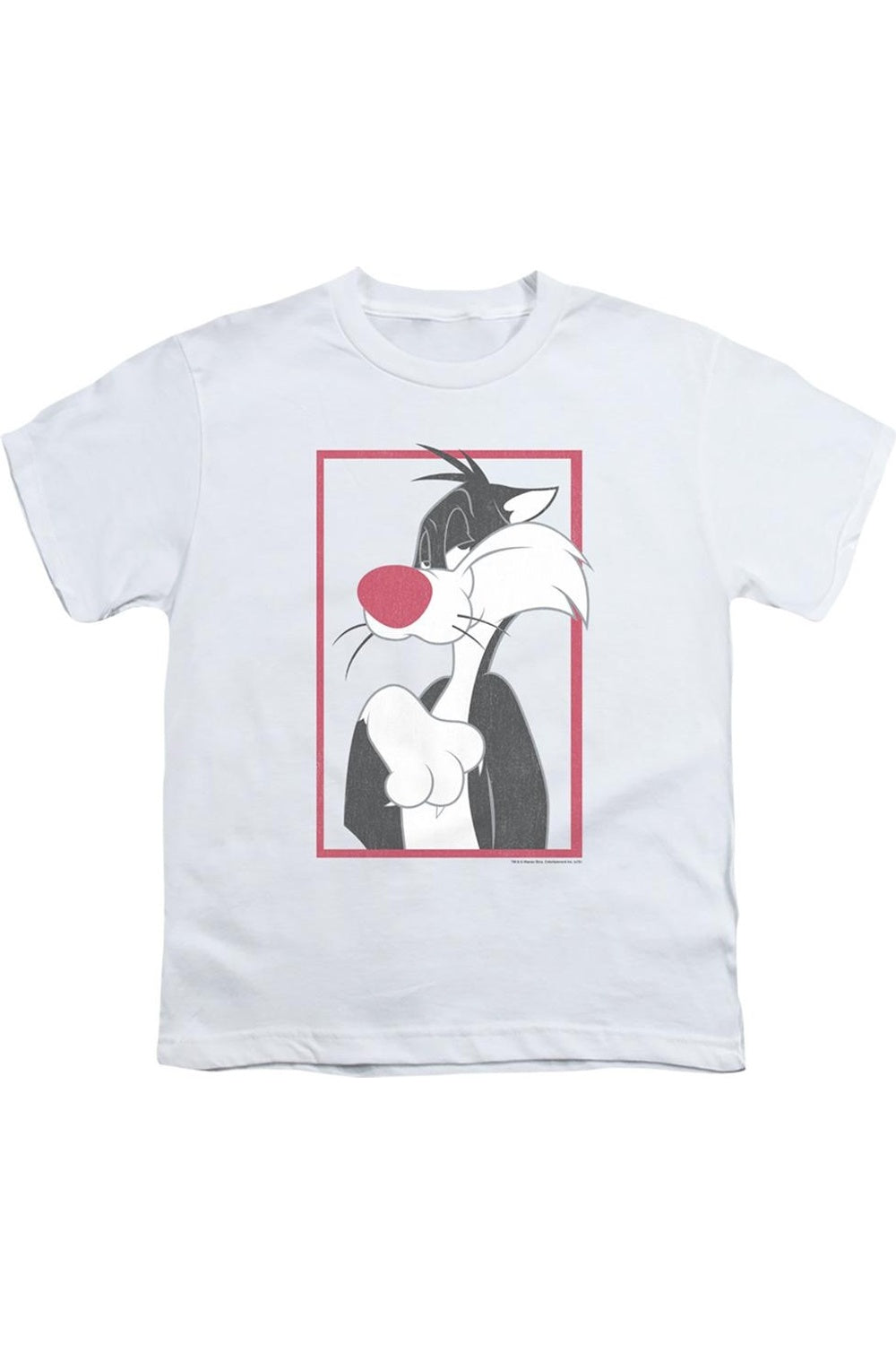 

Футболка с коротким рукавом Looney Tunes Sylvester для детей Gildan, белый