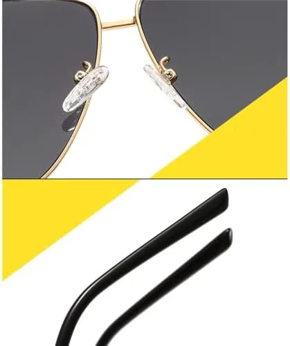 

Солнцезащитные очки большого размера 2027 года для женщин, металлическая оправа, прозрачные линзы, женские солнцезащитные очки из сплава MTZJH, Gold Purple