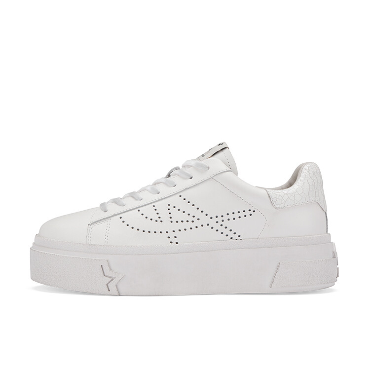 

Кроссовки ASH Santana Perforated-logo Leather Sneakers, белый