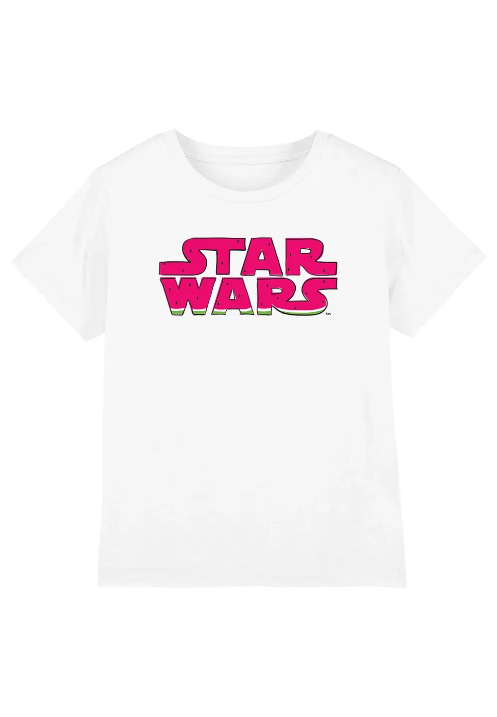 Футболка детская с логотипом арбуза Star Wars, белый