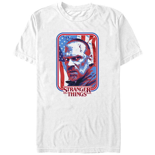 

Футболка с принтом Big & Tall Stranger Things Chief Hopper USA Flag Licensed Character