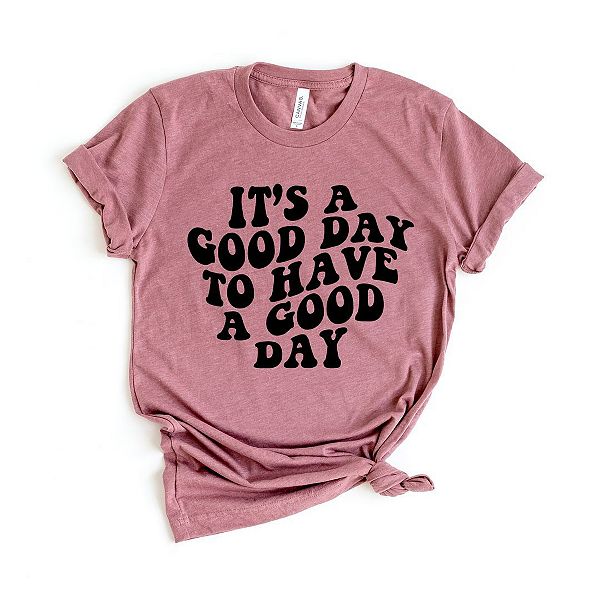 

Футболка с принтом It's a good day to have a good day Simply Sage Market, Mauve, Зеленый, Футболка с принтом It's a good day to have a good day Simply Sage Market, Mauve