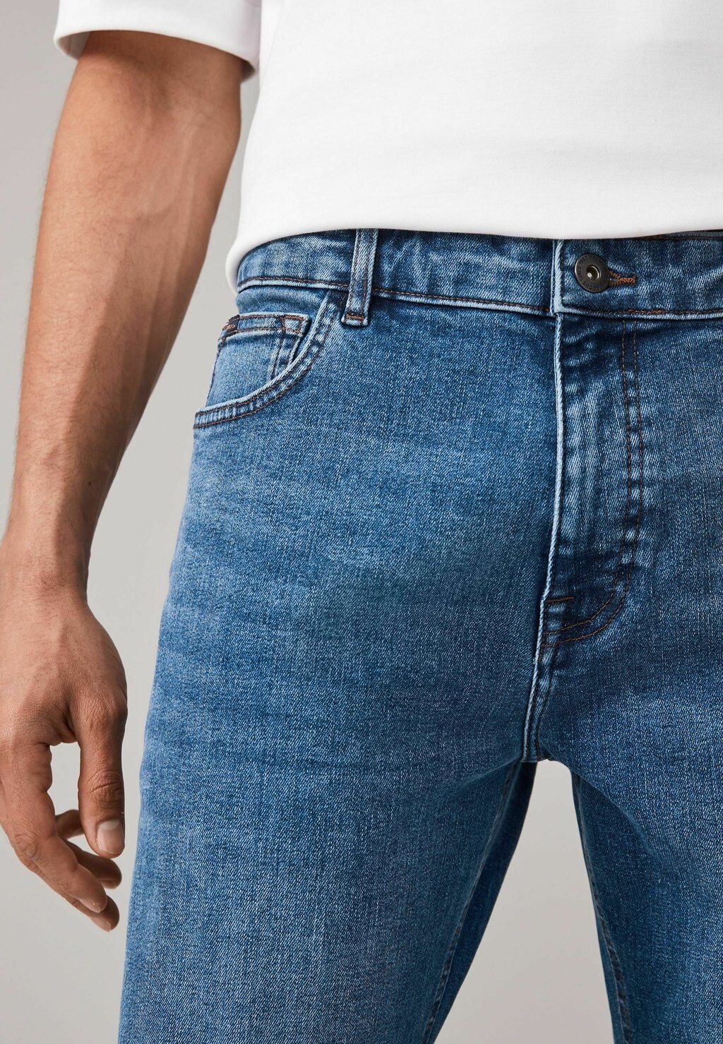 

Джинсы прямого кроя VINTAGE STRETCH AUTHENTIC Next, синий