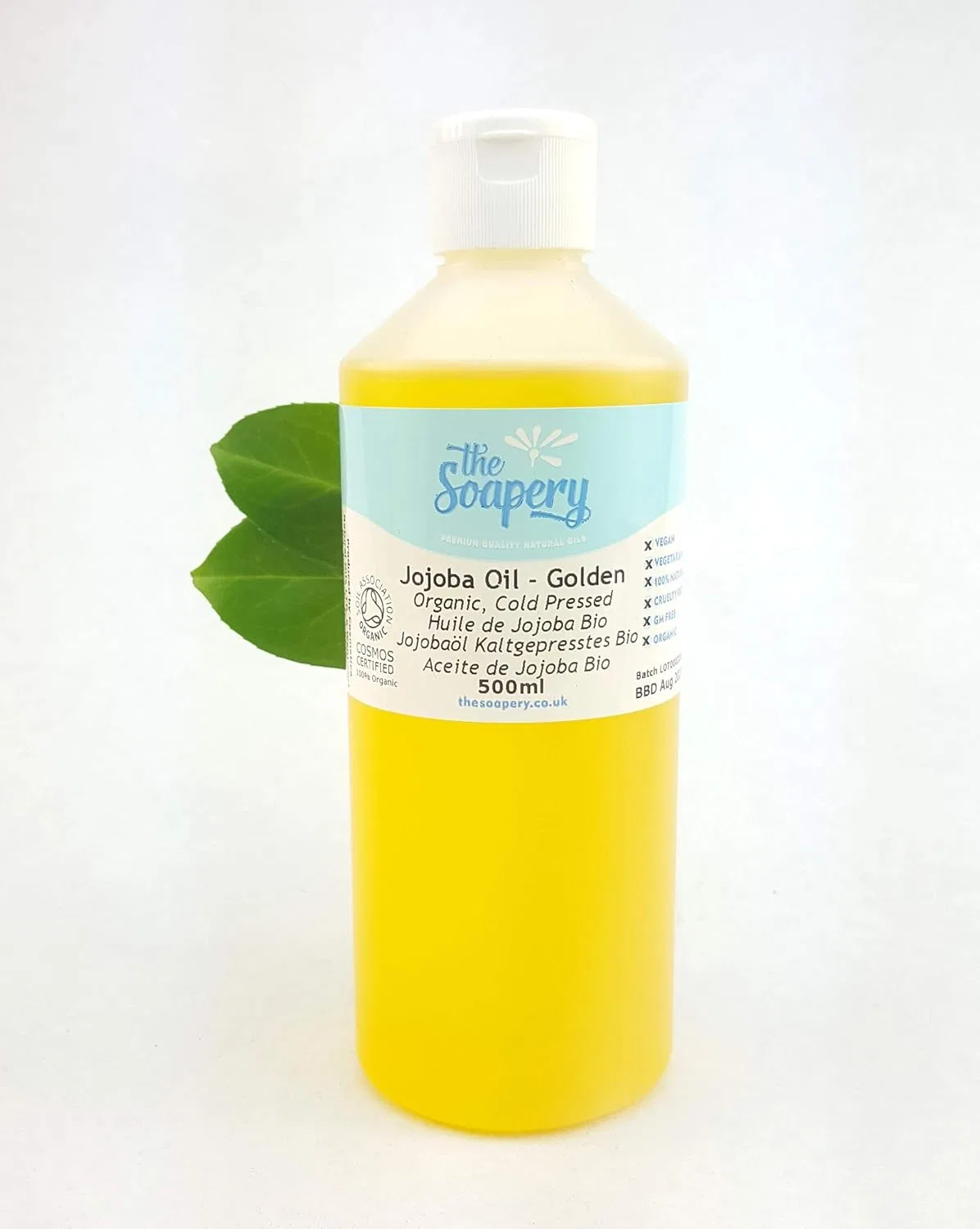 Органическое масло жожоба холодного отжима 500 мл The Soapery