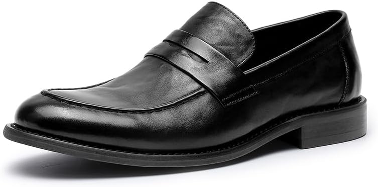 

Мужские слипоны-оксфорды, кожаная деловая обувь Desai, черный