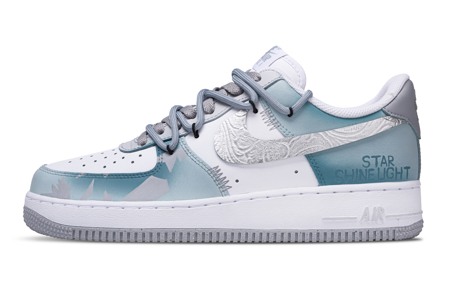 

Nike Air Force 1 Low top Skateboard Shoes Мужские Sky Blue