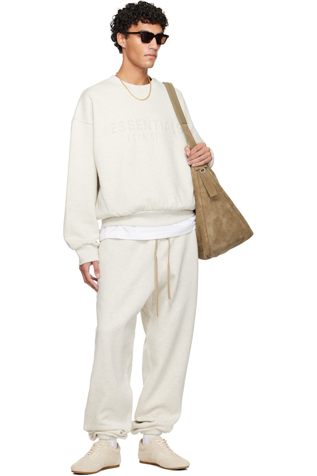 Fear Of God Essentials Классические спортивные штаны для серого праздничного сезона — фото 4