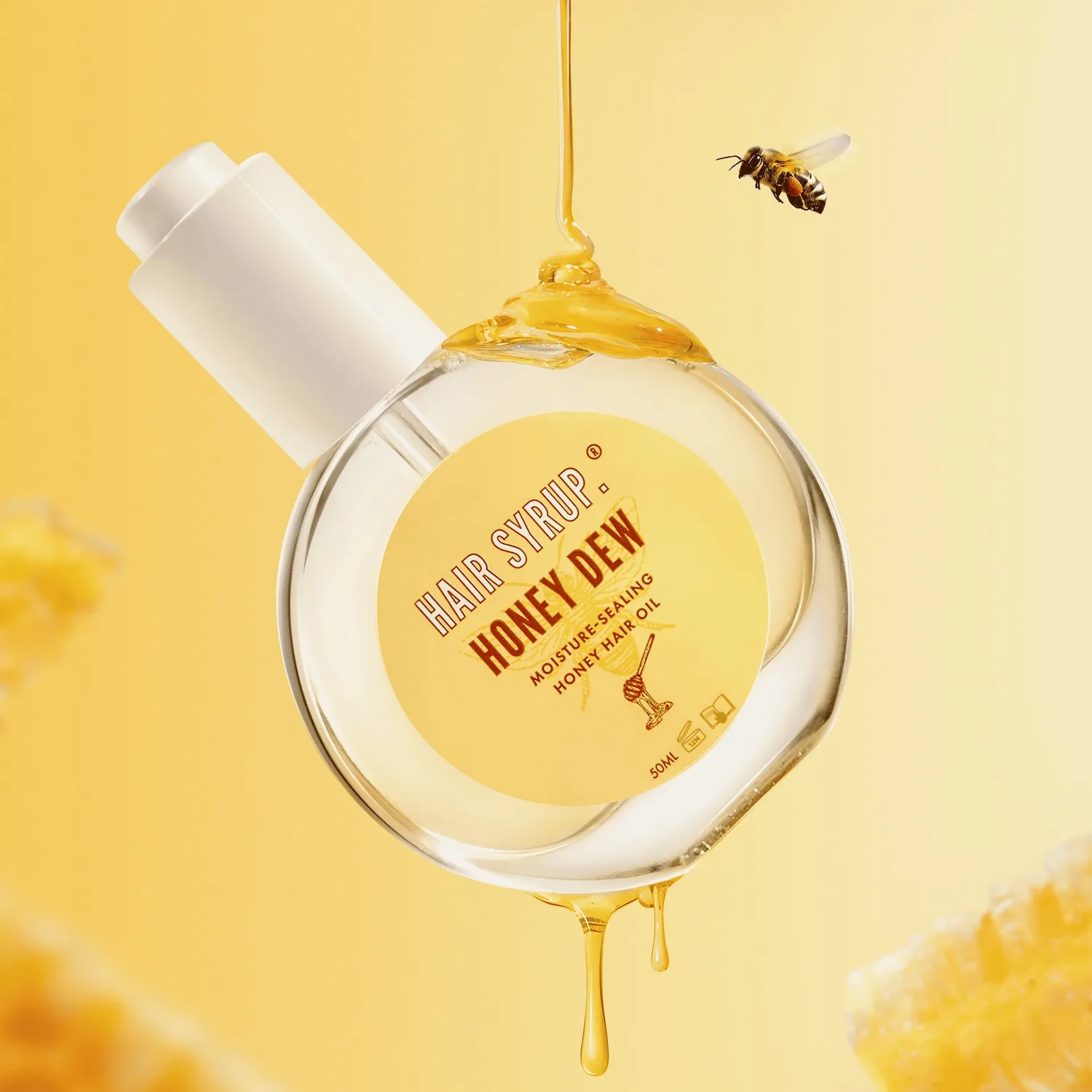 Масло для волос со вкусом медовой дыни Hair Syrup, 50 мл — фото 3