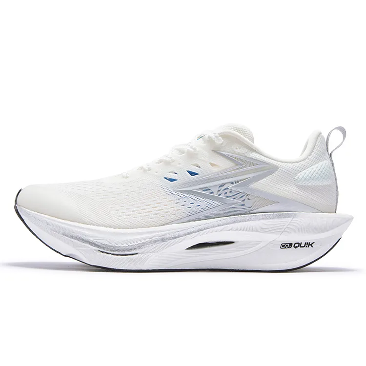 361° Flame 3 ET Cushioning Abrasion Resistant Slip Resistant низкие кроссовки для бега Unisex Silver White