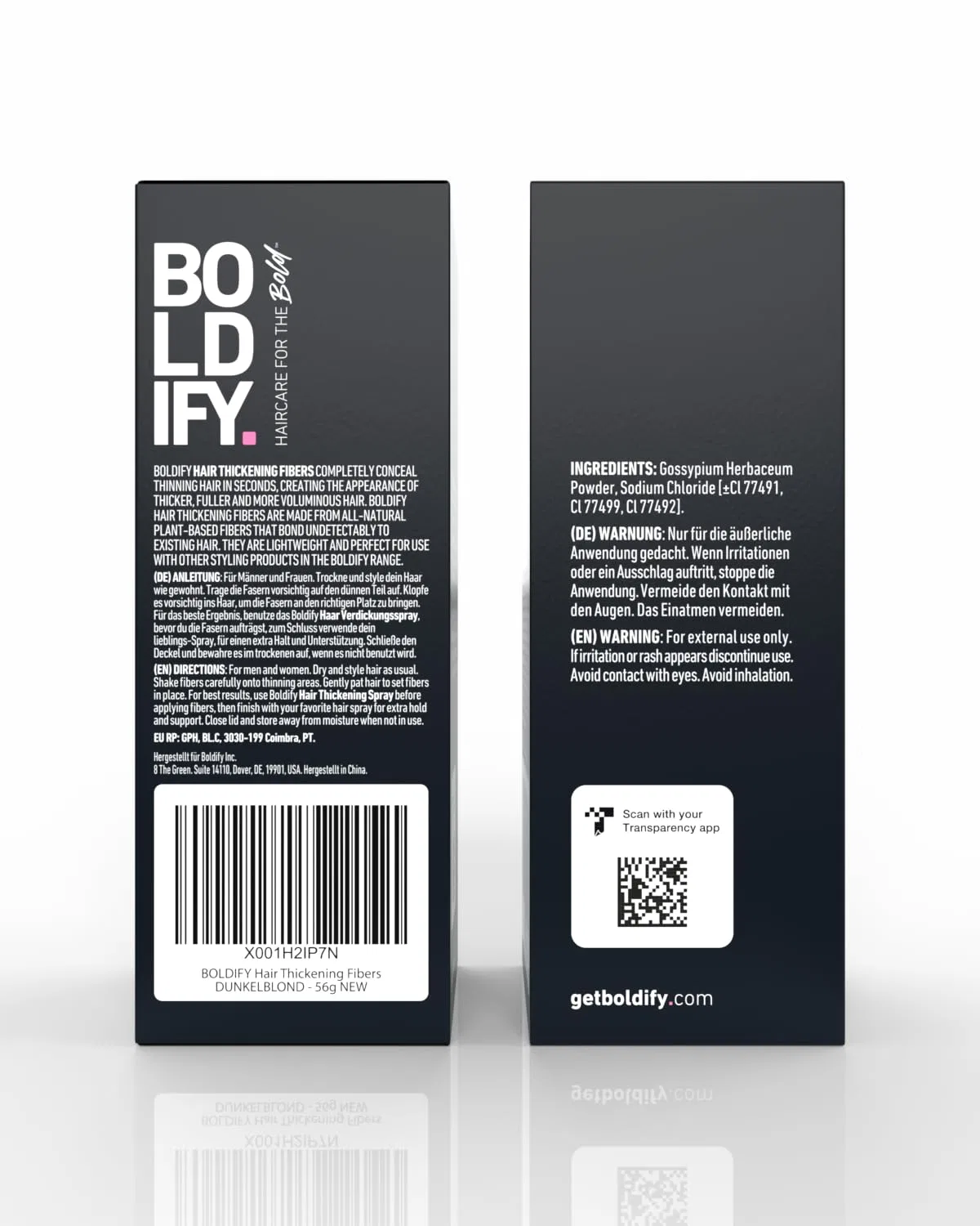Маскирующие волокна для волос BOLDIFY, темный блонд, 56 г Boldify, Dark Blonde — фото 3